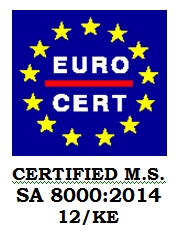 CERTIFIED M.S. SA 8000:2014 12/KE